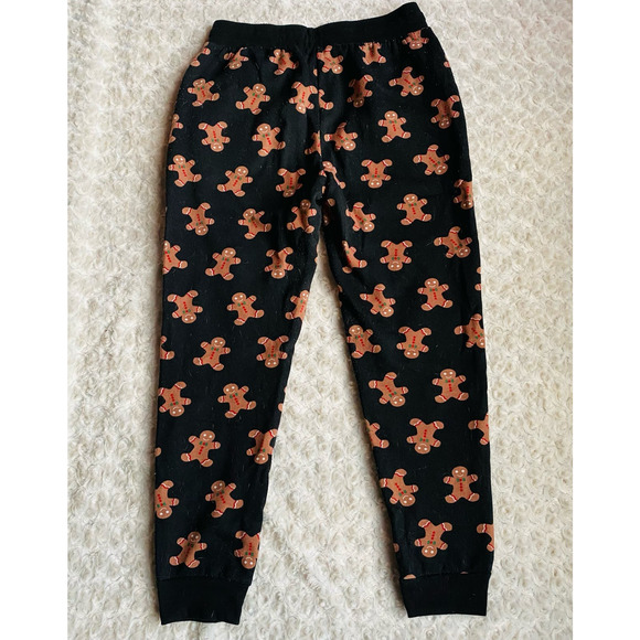 Better Together Gingerbread Men Jogger Fleece Lined Loungewear Pants Medium NEW - Picture 5 of 9
